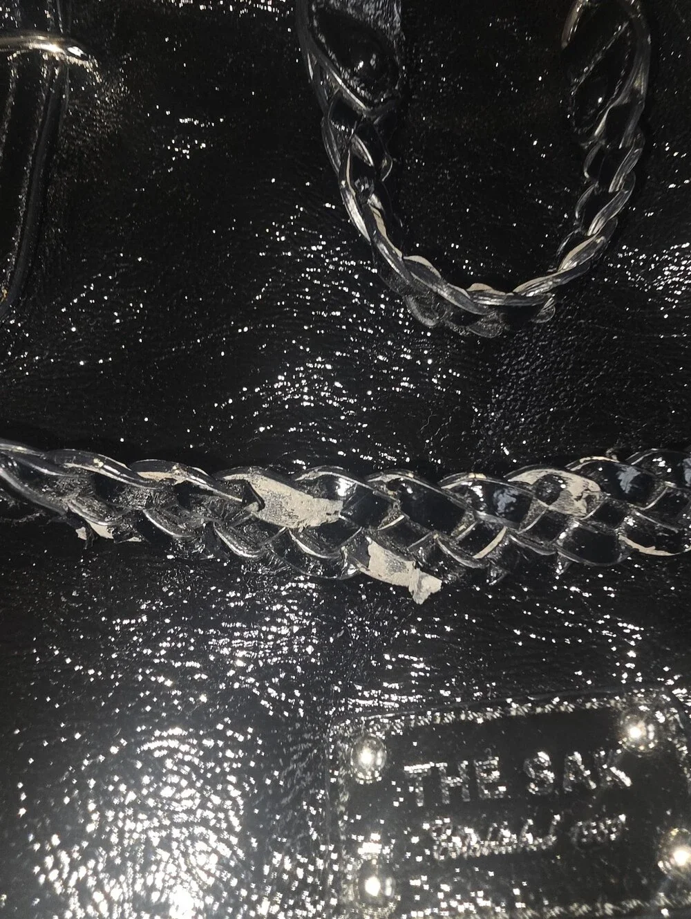 The Sak Black Patent Shoulder/hand Bag
